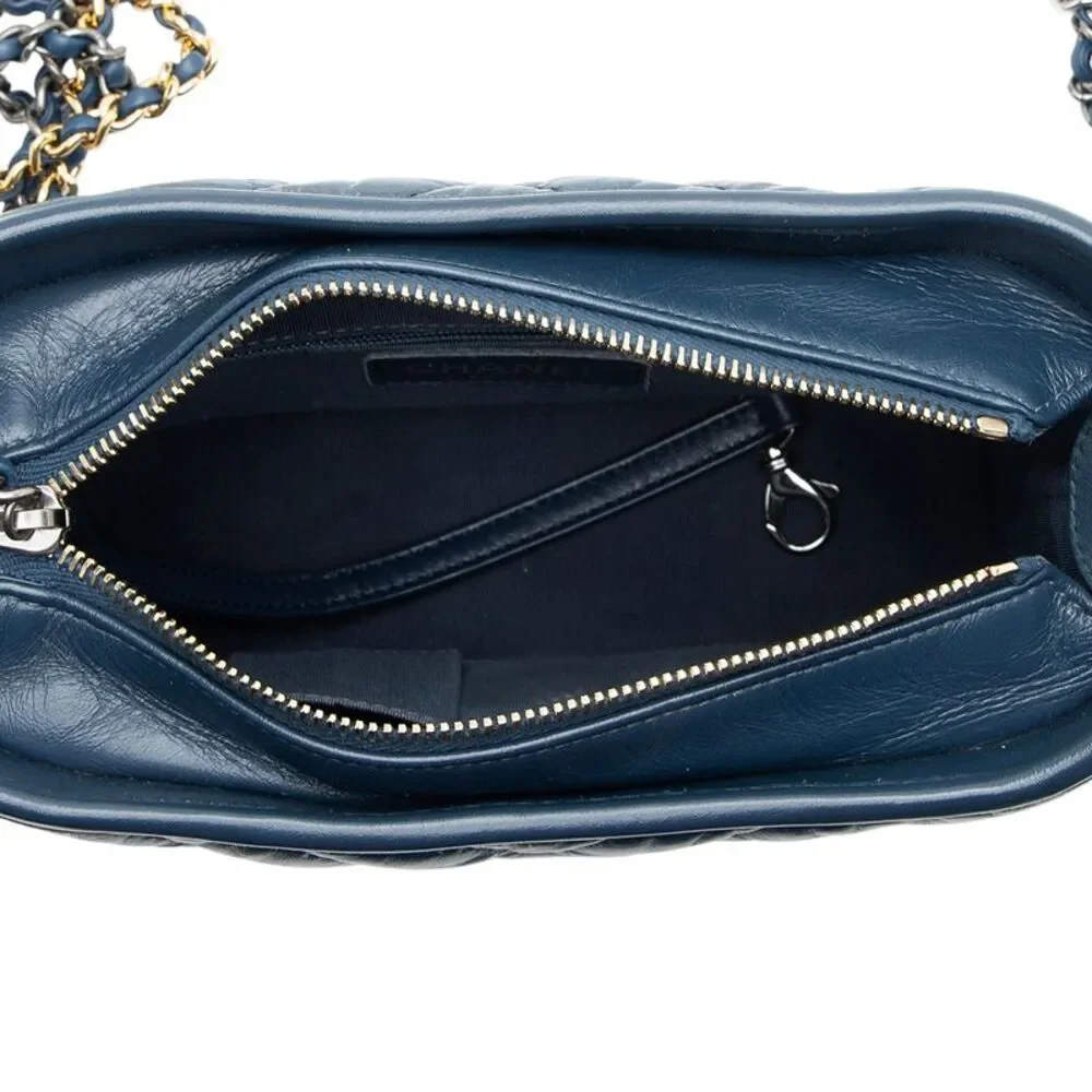 Chanel Chevron Aged Calfskin Gabrielle Small Hobo